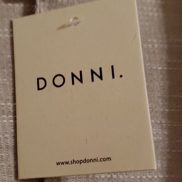 Donni NWT OS Grey Pinstripe Open Lightweight Coverup Cardigan with Pockets - Picture 3 of 8